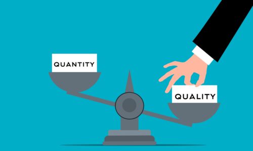 quality, quantity, balance