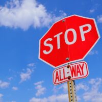 stop sign, attention, stop